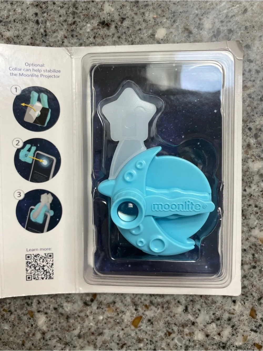 Aqua Blue Star Clip-On Projector Accessory